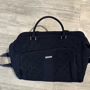 Vera Bradley Navy Quilted Travel Bag